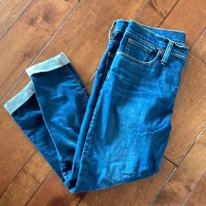 Madewell 9” Mid Rise Skinny Dark NC309 Jeans